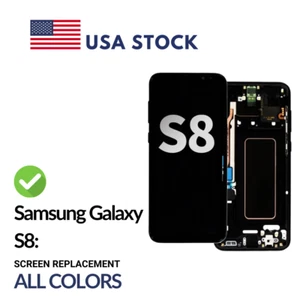 Samsung Galaxy S8 (G950) Premium OLED Pantalla Táctil con Marco - Todos los Colores - Imagen 1 de 5