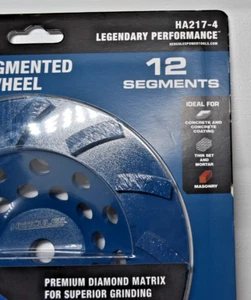 HERCULES 7" DIAMOND SEGMENTED TURBO CUP WHEEL12 SEG. HA217-4 - Picture 1 of 6