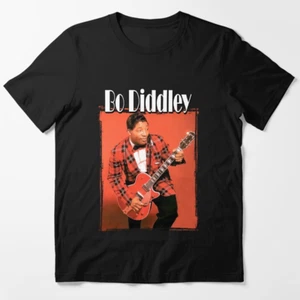 NEW Bo Diddley collage T-shirt Black Unisex Tee All Sizes S-5Xl XZ377 - Picture 1 of 3