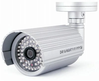 MC ELECTRONICS 4:3 Format Outdoor Überwachungskamera mit 56 IR LEDs, HiQ Camera HiRes Sony CCD