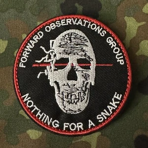 Forward Observations Group NOTHING FOR A SNAKE gestickter Aufnäher Haken/Schlaufe NEBEL - Bild 1 von 6