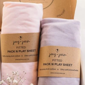 Pack and Play Sheets Fitted – Compatible with 4moms Breeze Plus Playard and O - Picture 1 of 5