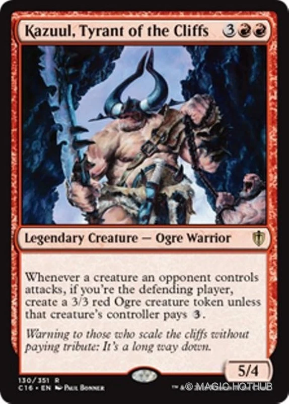 MTG - KAZUUL, TYRANT OF THE CLIFFS - Commander 2016 (R) - Image 1 of 1
