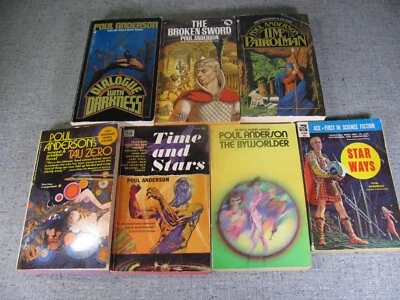 Lot 7 Poul Anderson Classic Sci-fi Paperbacks -Star Ways, The Byworlder MORE - Image 1 of 4