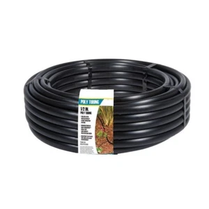 50'-Foot 1/2" Gardener's Poly Tubing - Irrigation, Hydroponics, Distribution - Picture 1 of 7
