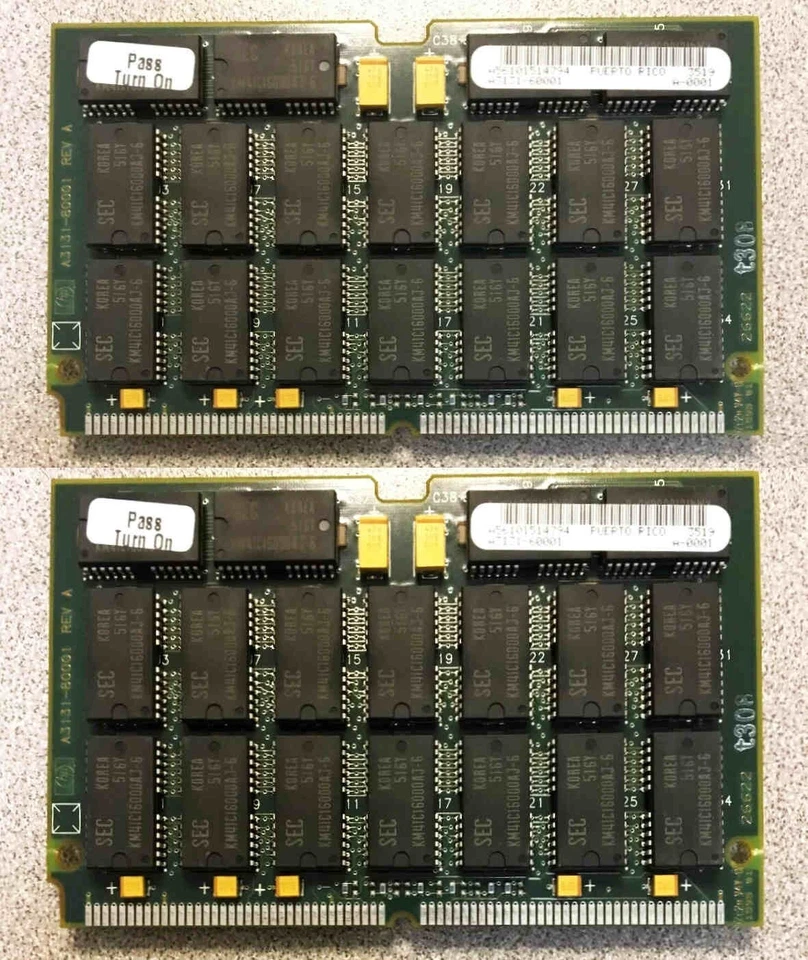 2x 64MB 128MB HP RAM-Kit Speicher A3131-60001 A3131A 3000 / 9000 Workstation - Bild 1 von 1