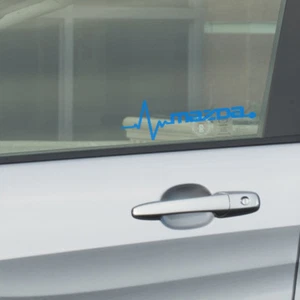 2X Heartbeat Graphic for Mazda SUV Truck Car Automotive Decal Vinyl Sticker - Picture 1 of 7