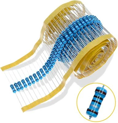 20 Шт. 1/2 w (0,5 Вт) 1% металлическая пленка резисторы более 200 различных значение вы выбираете - Изображение 1 из 4