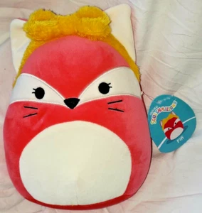 Squishmallows 8" Fififi The Red Fox Schleife Stirnband neu mit Etikett KellyToy 2023 AUSVERKAUFT HTF - Bild 1 von 7