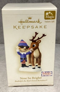 Hallmark 2006 Andenken Ornament Nase so hell! Rudolph das rotnasige Rentier - Bild 1 von 2