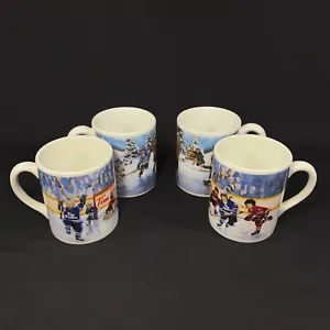 Lot of 4 Tim Hortons Limited Edition Mugs - 2x Skating Pond 2x Winning Goal - Picture 1 of 15