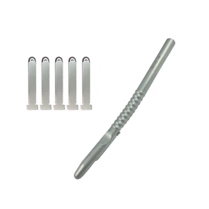 Chirurgisch Implantate Operation Knochen Schaber Gebogen - Bild 1 von 5