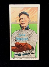 OBAK 1909-11 T212 RALPH WILLIS San Francisco PCL Tobacco Baseball Card Crease