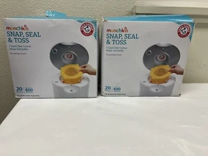 Munchkin Arm & Hammer Diaper Pail Refill Bags- 2 - 20 Count Lavender Scent 40 Pk - Picture 1 of 3