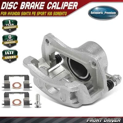 Pinza de freno del conductor delantero con soporte para Hyundai Santa Fe Sport Kia Sorento Foto 1 de 4