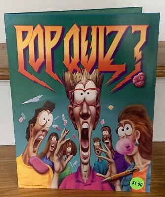 Carpeta portafolio vintage Mead POP QUIZ? Lote de 2 estudiantes de Design School 1991 nuevo de lote Foto 1 de 4