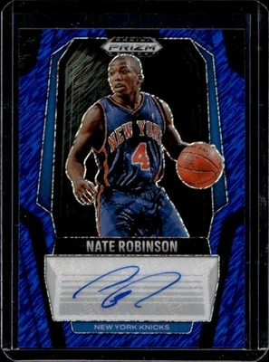 2024-25 Prizm Black Nate Robinson Signatures Blue Shimmer FOTL Prizm Auto #10/25 - Image 1 of 2