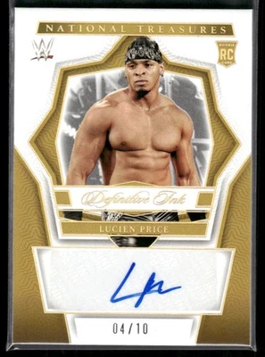 2024 National Treasures WWE Lucien Price #DK-LPC Definitive Ink Gold /10 (RC) - Image 1 of 2