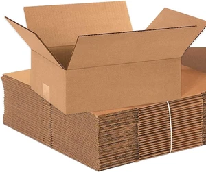 Cajas de Envío Medianas 12"L X 9"W X 4"H, Paquete de 25 | Caja de Cartón Corrugado para M - Imagen 1 de 11