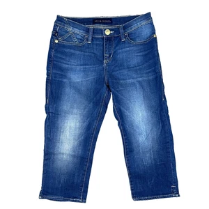 Rock & Republic Roskilde Womens Capri Jeans Size 8 Blue Denim 5 Pocket Design - Picture 1 of 17