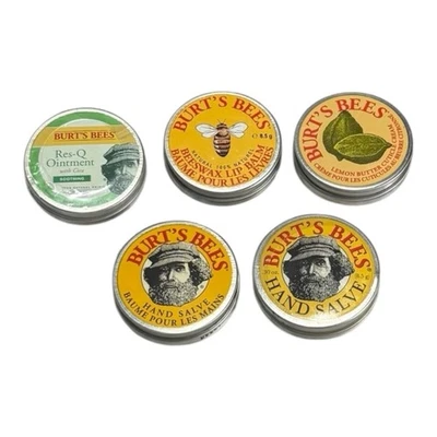 Burt’s Bees Beeswax Lip Balm Lemon Butter cuticle hand salve Res-Q Ointment  LOT - Image 1 of 3