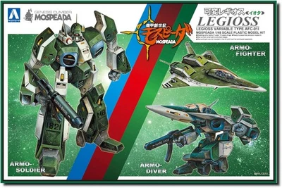 New AOSHIMA Genesis Climber Mospeada 1/48 Transformable Legioss Iota Model Kit - Image 1 of 4