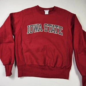 Champion Reverse Weave Iowa State Cyclones Sweatshirt Rundhalsausschnitt rot Herren Small - Bild 1 von 7