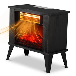 15" Electric Fireplace Stove, Freestanding Indoor Electric Stove Heater-1000W - Picture 1 of 12