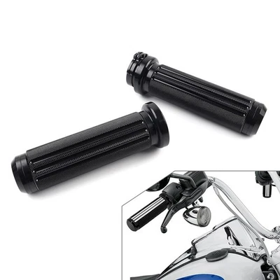 1" Handlebar Hand Grips Fit Harley Heritage Softail Dyna Aluminum - Image 1 of 4