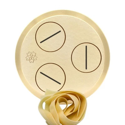 GAUMEN-FREUN.DE Matrize Messing - Pappardelle 17 x 0,95 mm für TR70 Sela La Pastaia Korngold Ava