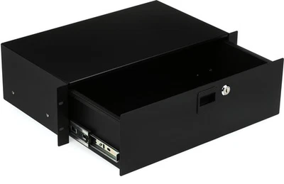 On-Stage Stands RDLS3000 3U Locking Rack Drawer (Shallow) - Image 1 of 4