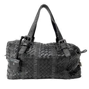 Bolso de hombro BOTTEGA VENETA Intrecciato de cuero negro - Imagen 1 de 16