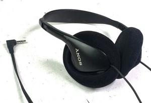 Auriculares con cable ajustables Sony MDR-023 originales de colección OEM negros PROBADOS - Imagen 1 de 5