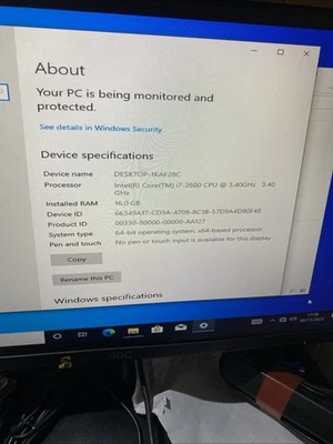 hp compaq 8200  Elite Intel Core I7-2600 16GB, 256ssd+500hd - Image 1 of 4