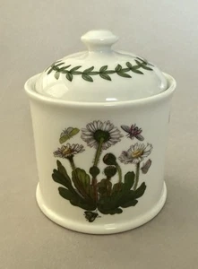 PORTMEIRION Botanic Garden DAISY 4 in. high CANISTER JAR with LID Free Shipping - Picture 1 of 7