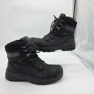 Botas de seguridad Puma para hombre talla 9,5 negras Conquest impermeables punta compuesta cremallera EH - Imagen 1 de 12