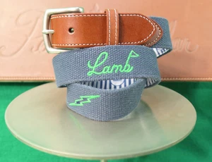 Tyson Lamb Golf x Peter Millar blue belt 38 - Picture 1 of 6