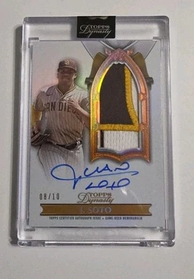 JUAN SOTO 2024 TOPPS DINASTÍA PARCHE VERTICAL AUTOMÁTICO SP #08/10 TARJETA #JS2 Foto 1 de 2