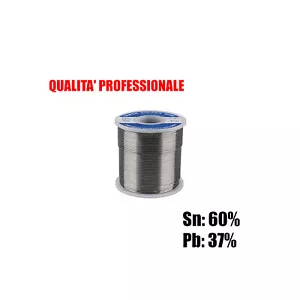 ROCCHETTO DI STAGNO PROFESSIONAL 60/40 DA 250 GRAMMI SPESSO 1 mm 3979758 - Foto 1 di 2