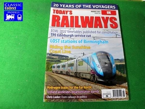 Today's Railways magazine, August 2021, Hydrogen trains, Voyagers. - Picture 1 of 2