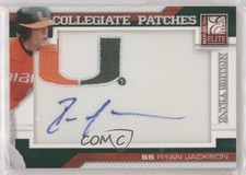 2009 Donruss Elite Extra Edition Collegiate /125 Ryan Jackson #35 Patch Auto
