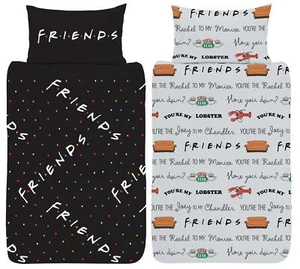 Friends TV Show Single Duvet Cover Logo Design Official Reversible Bedding Set - Picture 1 of 3
