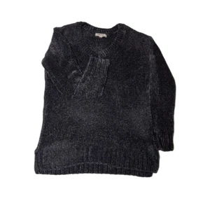 Orvis Collection Chenille Women's Charcoal Soft Oversized M Sweater - Picture 1 of 6