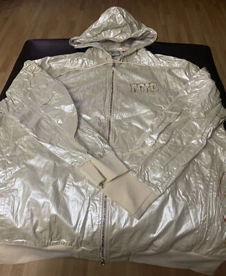 Nike NYC 1982 Wall Street Bull Windbreaker Big&Tall Size 4XL Coated Linen DCO9 - Image 1 of 4