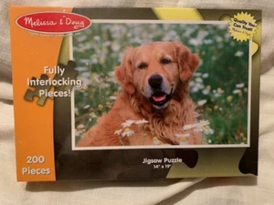 Melissa & Doug 200-teiliges Puzzle Golden Retriever 19 x 14 Zoll NEU - Bild 1 von 4