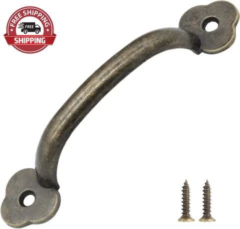 12 Pcs Barn Door Handles Rustic Gate Handle 3.2 Inch Hole to Hole Metal Gate Pul Cover