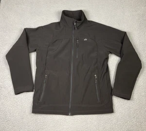 Snozu Softshell Jacket Mens Medium Black Stretch O Rama Full Zip Fleece Lining - Picture 1 of 14