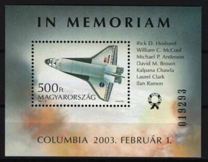 Hungary 2003. Space - In Memoriam Columbia sheet MNH (**) Mi.: Block 278. - Picture 1 of 1