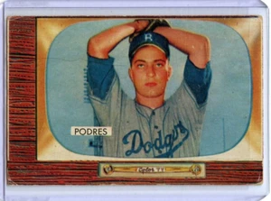 1955 Bowman Johnny Podres Brooklyn Dodgers #97⭐️💥🎯 G/G+ - Picture 1 of 2