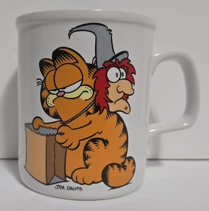 Tazza caffè Garfield con strega 1978 Jim Davis Halloween dolcetto o scherzetto - Foto 1 di 2